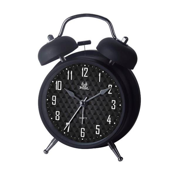 Pearl Time Black Bell Alarm Clock PT256-BLK