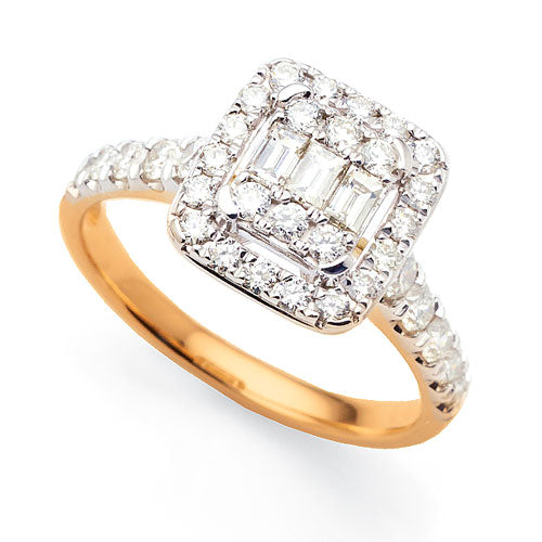 Yellow Gold Diamond Ring in 9ct Gold