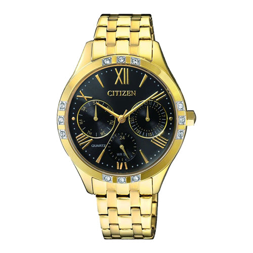 Citizen Gold Swarovski Watch ED8172-51E