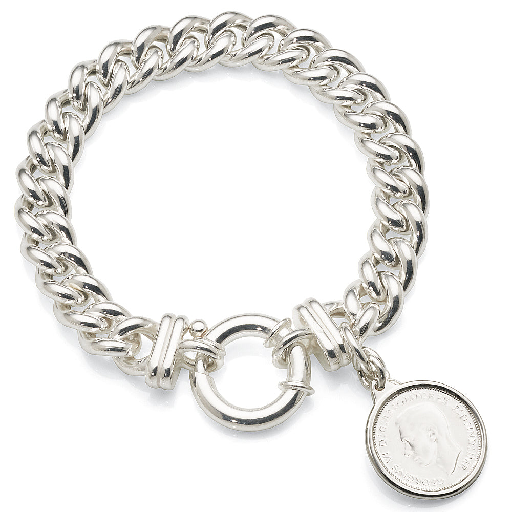 Von Treskow Small Mama Sixpence Bracelet VTB339HP