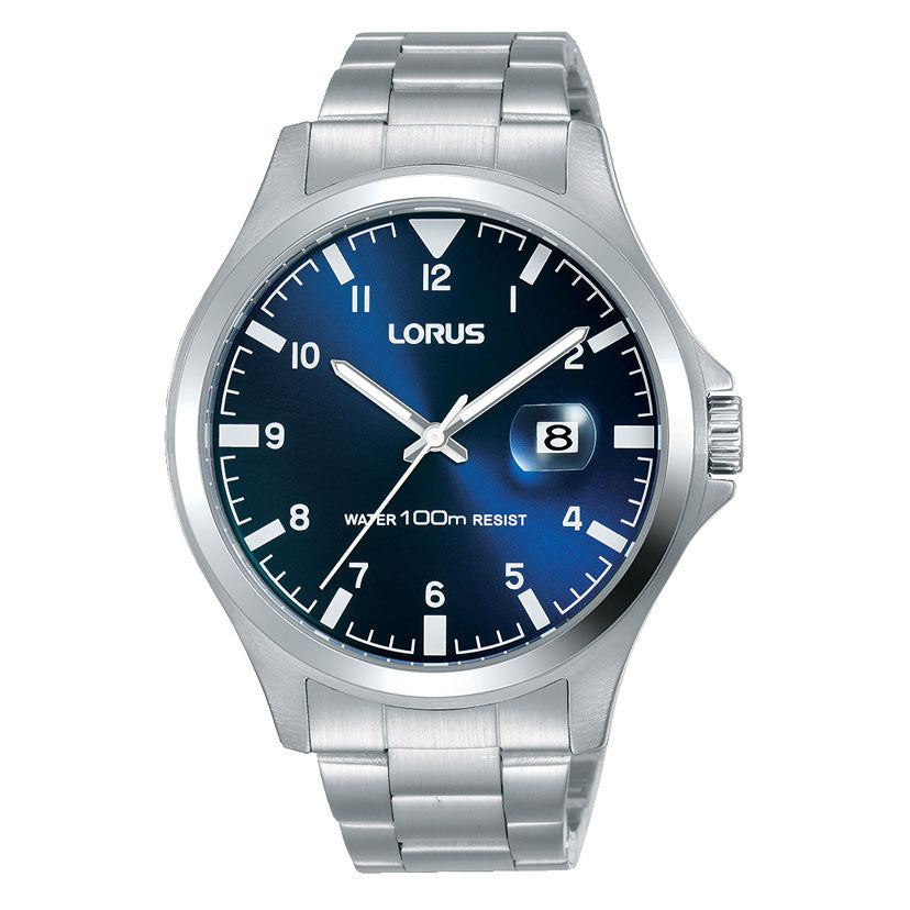 Lorus Stainless Steel Blue Dial Watch RH963KX-9