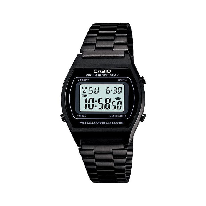 Casio Black Stainless Steel Digital Watch B640WB-1A