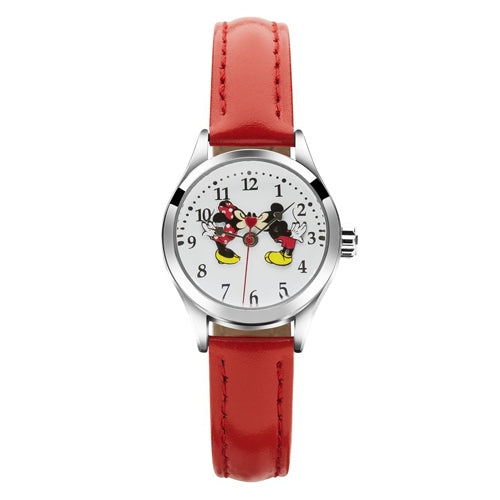 Minnie & Mickey Red Leather Watch TA56731