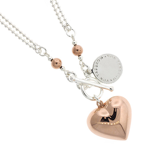 Von Treskow Puff Heart 45cm Necklet SWN26C