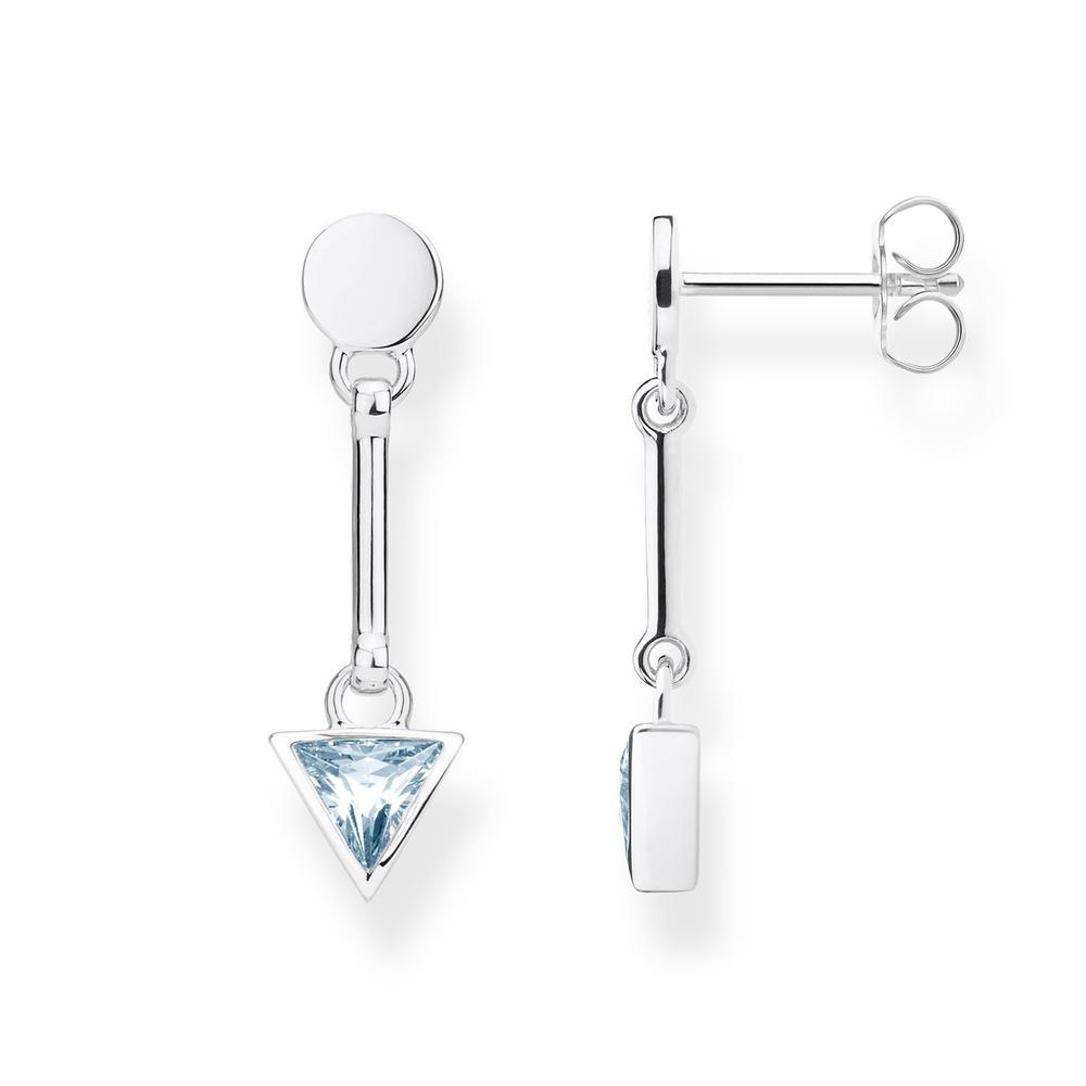 Thomas Sabo 'Triangle Blue' Silver Studs TH2038