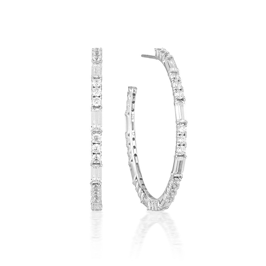 Georgini 'Irina' Cubic Zirconia Hoops E818W