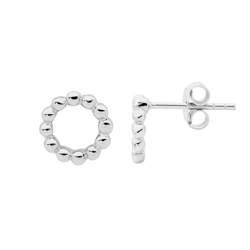 Ellani  Sterling Silver 9mm Studs E507S