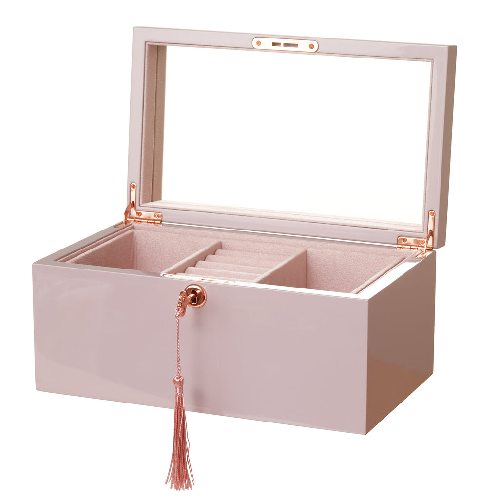 Gloss Lilac Blush Lift Out Drawer Jewel Box