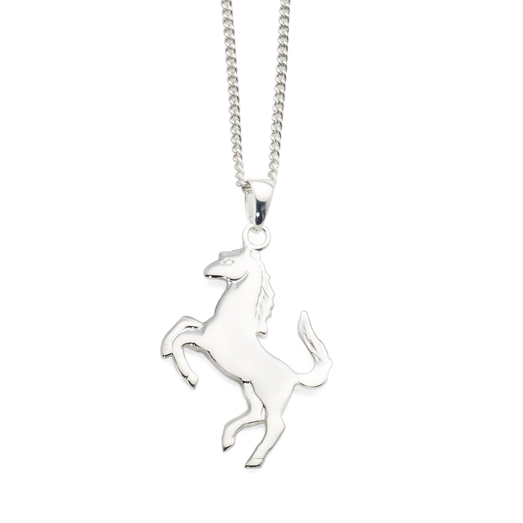 Sterling Silver Prancing Horse Pendant