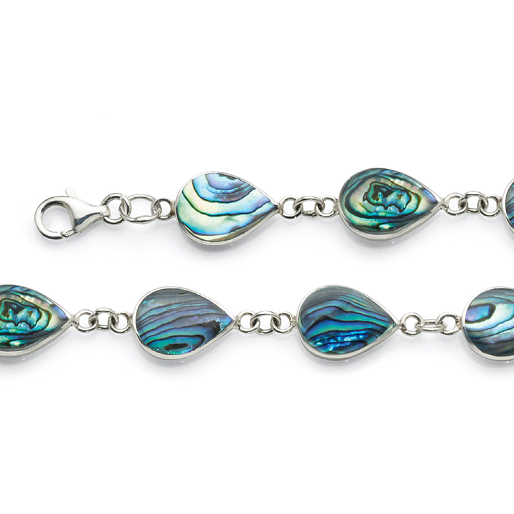 Sterling Silver Paua Shell Bracelet