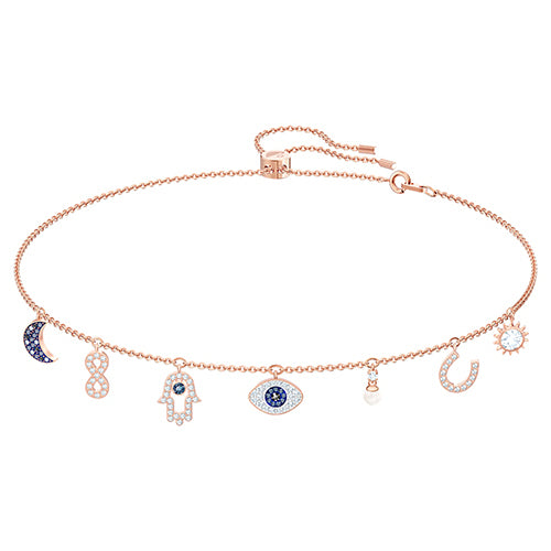 Swarovski Rose-Tone Charm Necklet 5497664