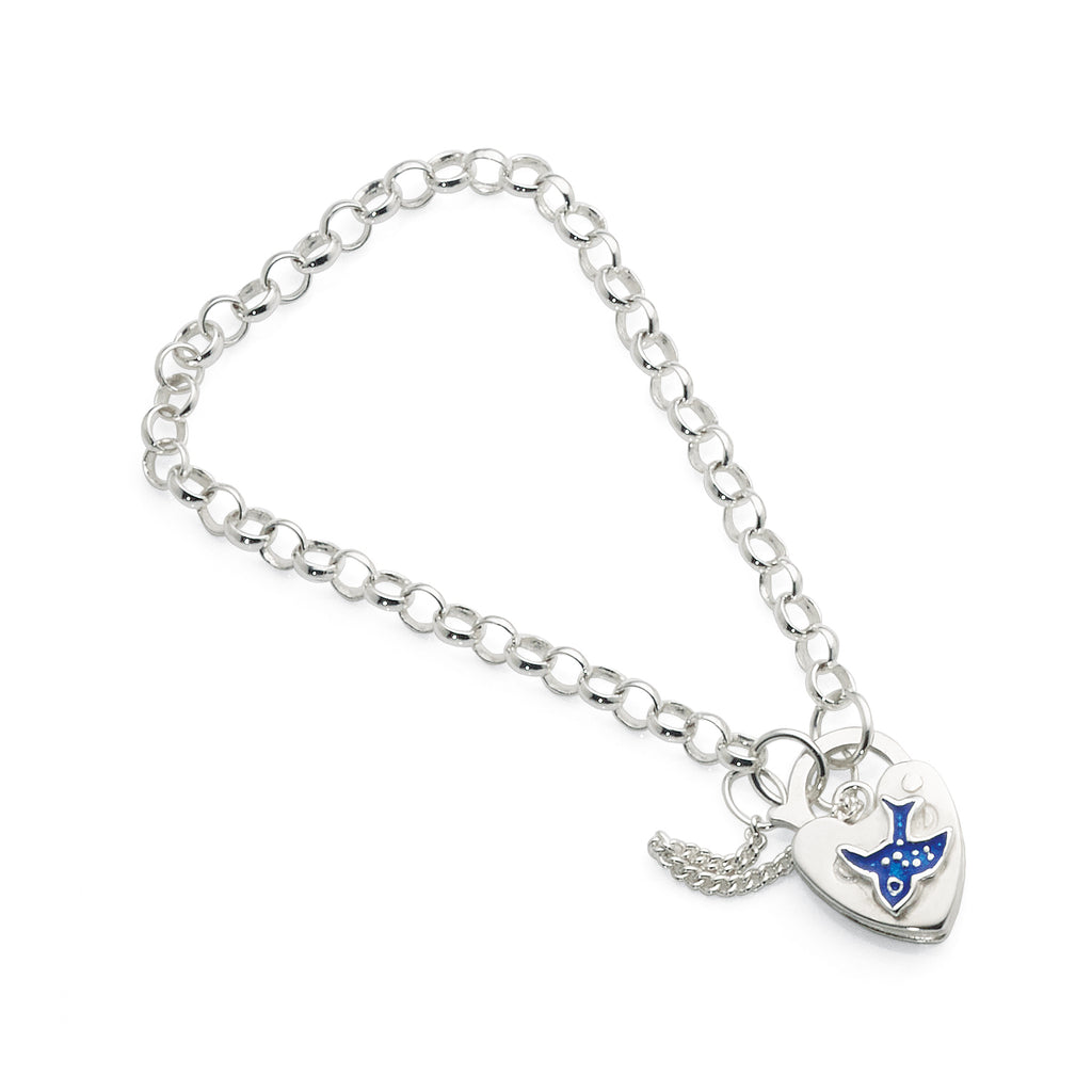 Sterling Silver 13cm Children's Bluebird Bracelet