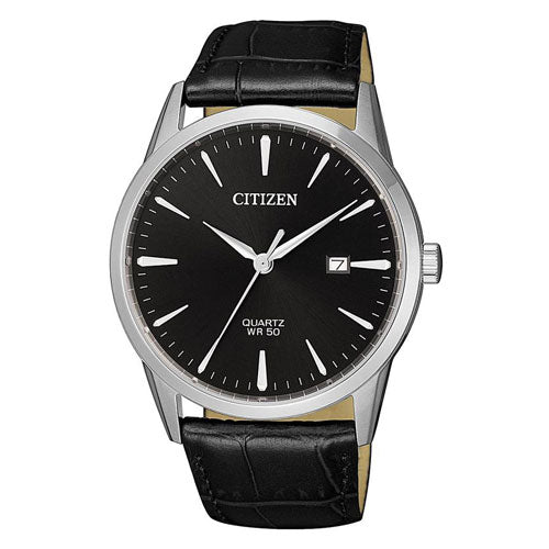 Citizen Black Leather Strap Watch BI5000-10E