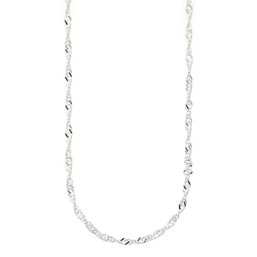 Sterling Silver Singapore Twist Chain