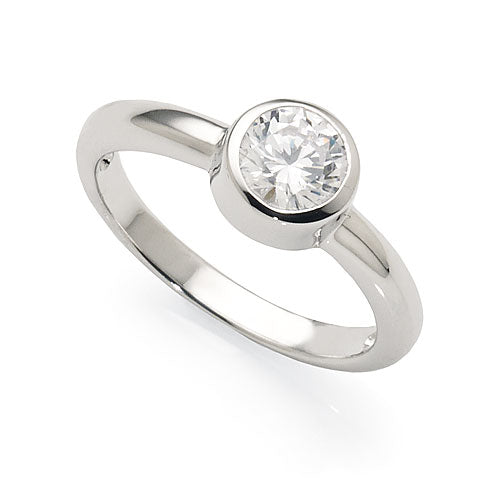 Sterling Silver Cubic Zirconia Ring