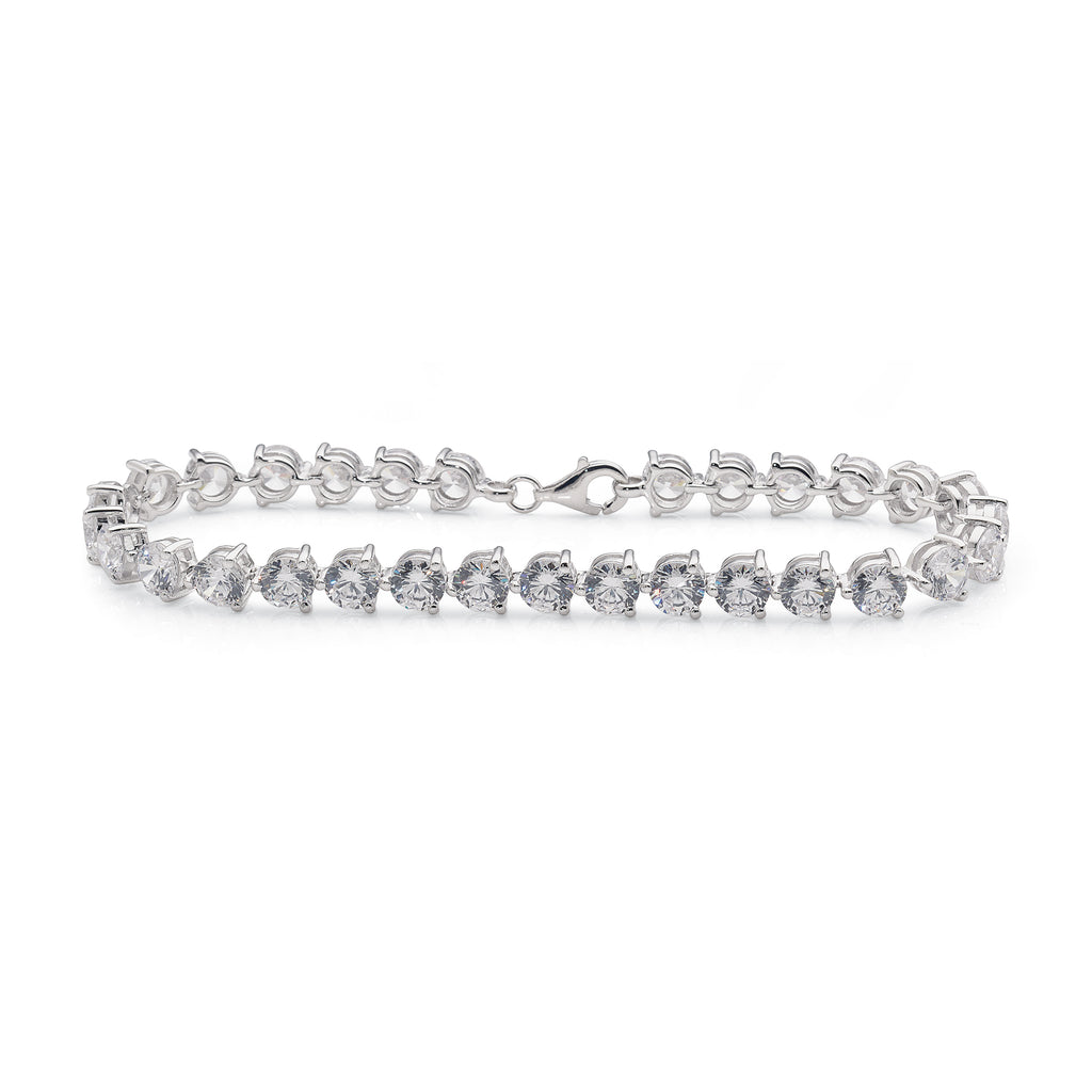 Sterling Silver Cubic Zirconia Tennis Bracelet