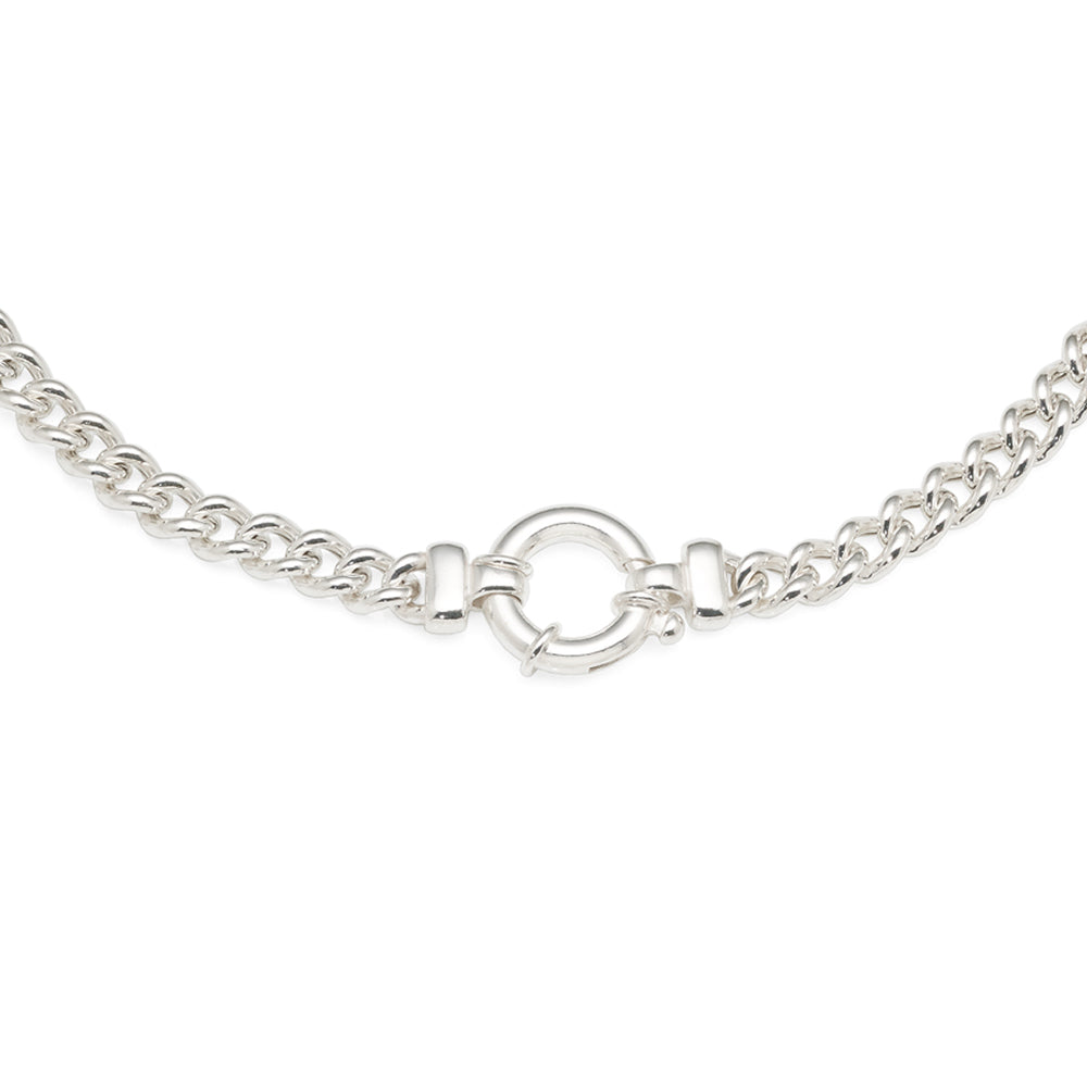 Sterling Silver Large Boltring Curb Chain