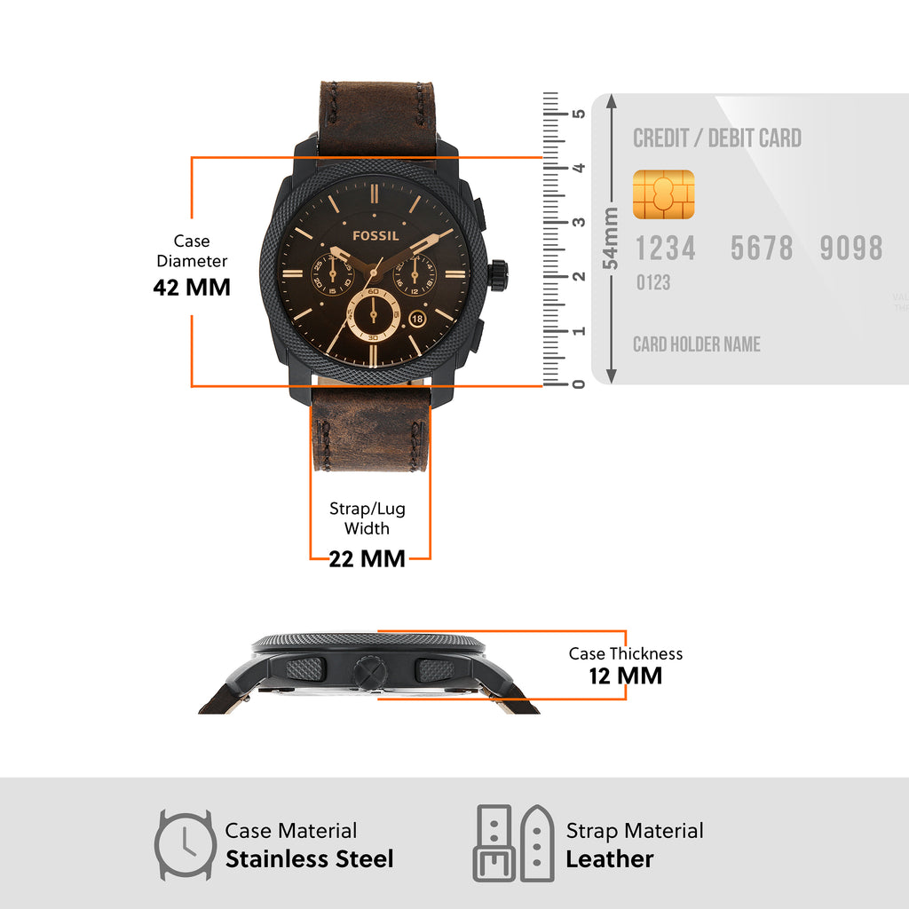 Fossil 'Machine' Chronograph Watch Set FS5251