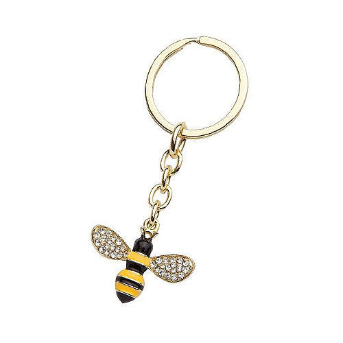 Gold Plated Bee Key Chain