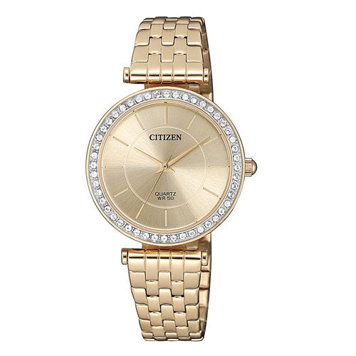 Citizen Rose-Tone Crystal Watch ER0213-57X