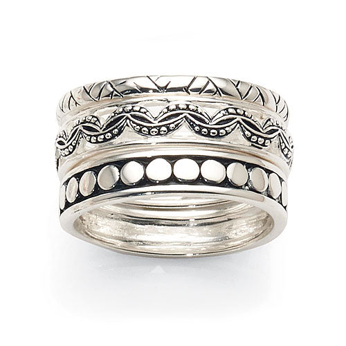 Sterling Silver 3-Ring Set