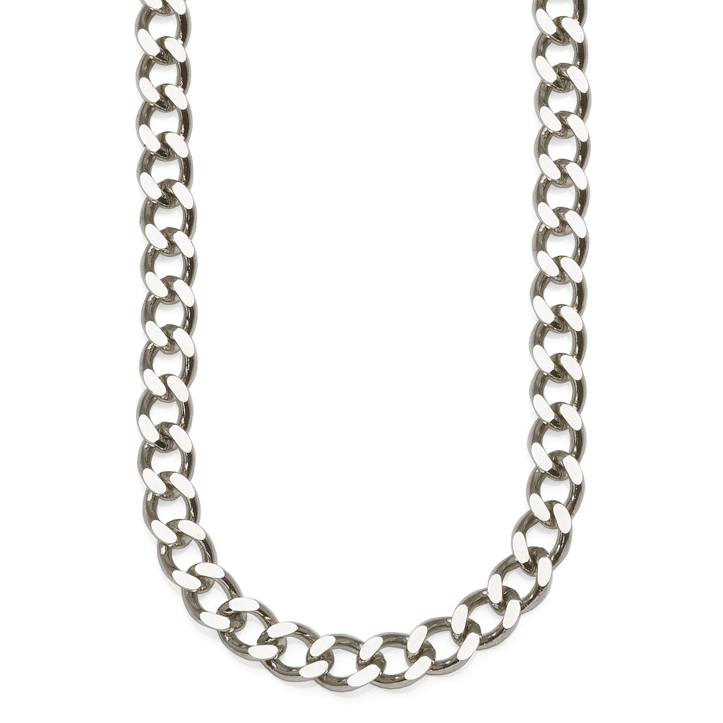 Stainless Steel Diamond-Cut Curb Chain