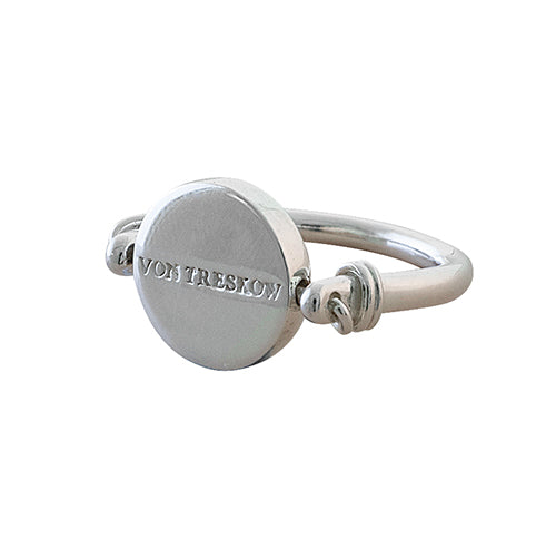Von Treskow Silver Flip Plate Ring KLRO2