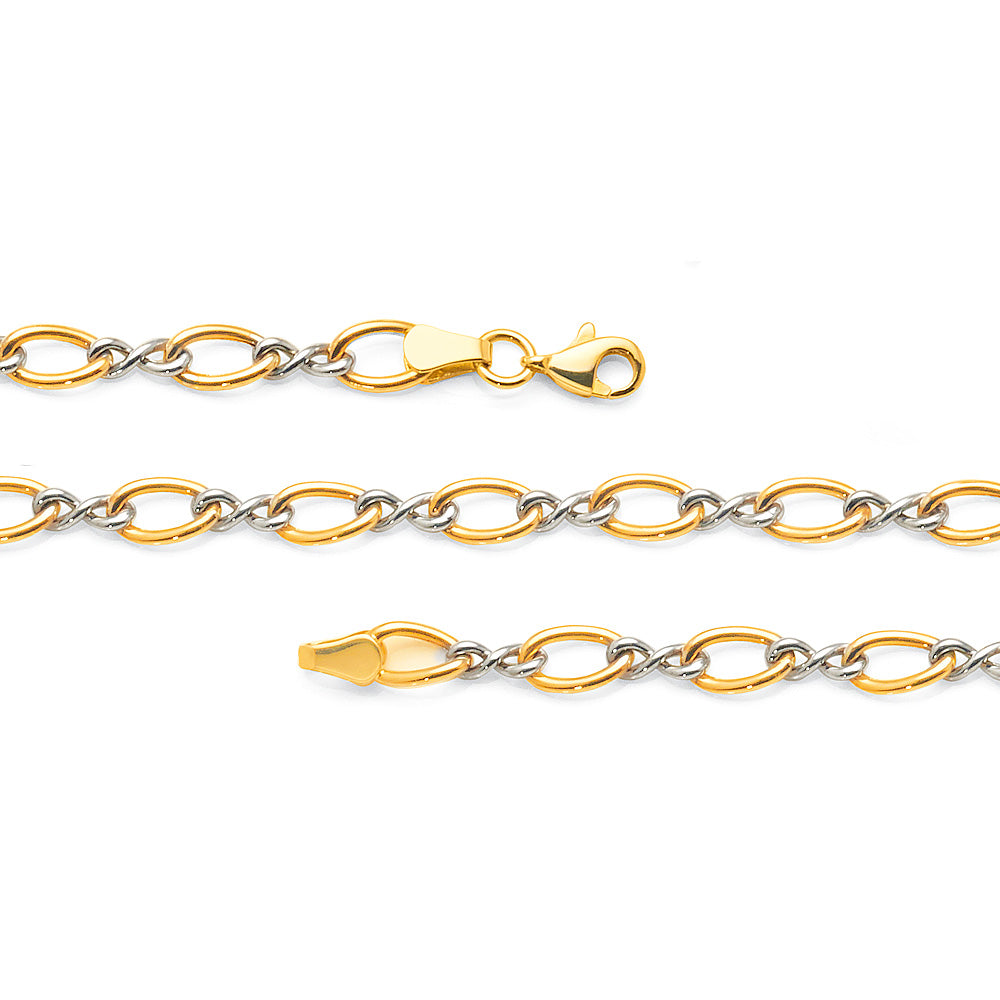 9ct 2-tone Gold Bracelet