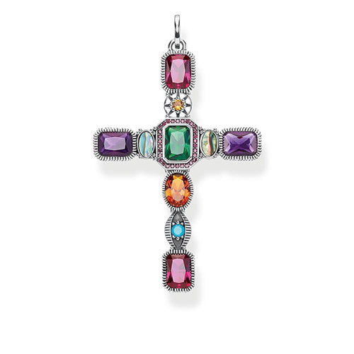 Thomas Sabo 'Magic Stones' Cross Pendant TPE859MC