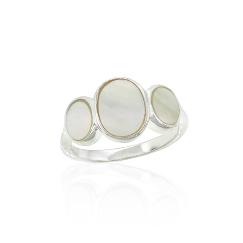 Sterling Silver Mother Of Pearl Ring