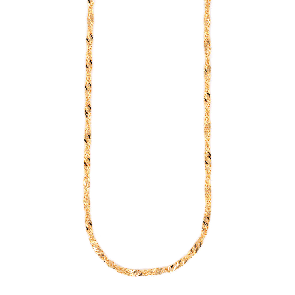 9ct Gold Singapore Twist Chain