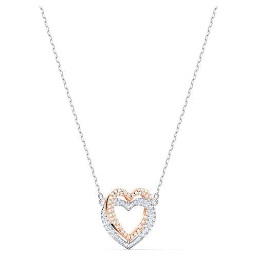 Swarovski Rose-Tone Heart Necklet 5518868