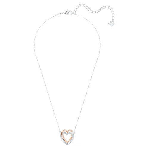 Swarovski Rose-Tone Heart Necklet 5518868