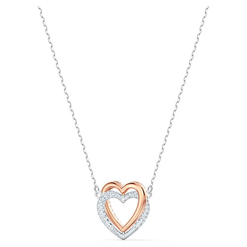 Swarovski Rose-Tone Heart Necklet 5518868