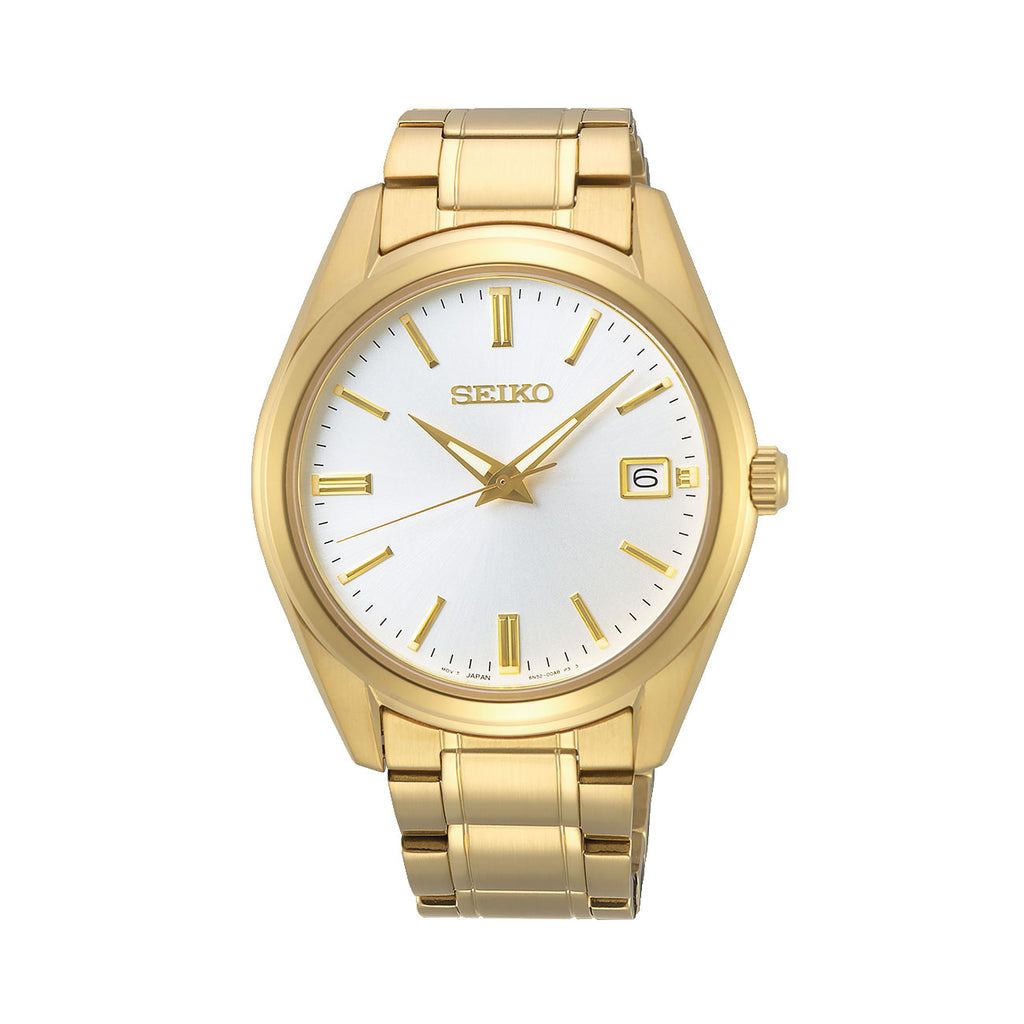 Seiko Gold Tone Watch SUR314P