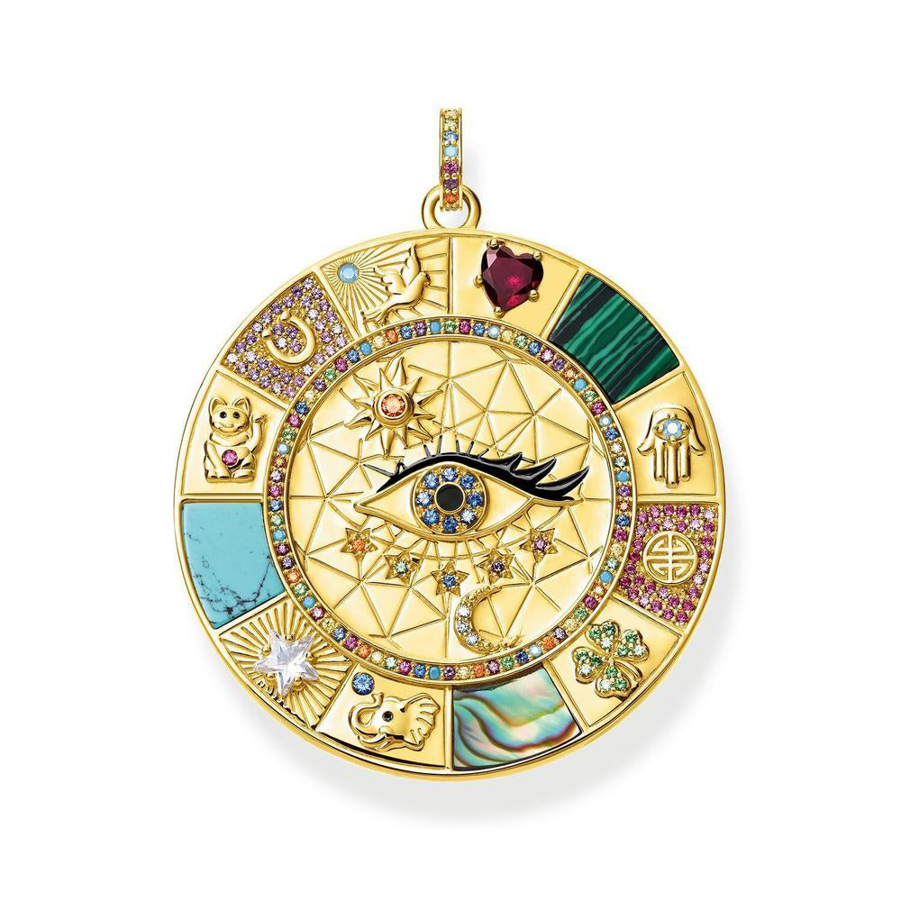 Thomas Sabo 'Wheel of Fortune' Pendant TPE855Y