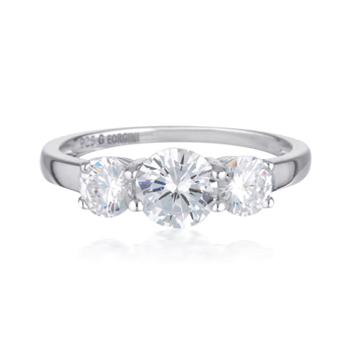 Georgini 'Eternity' Sterling Silver CZ Ring R462W