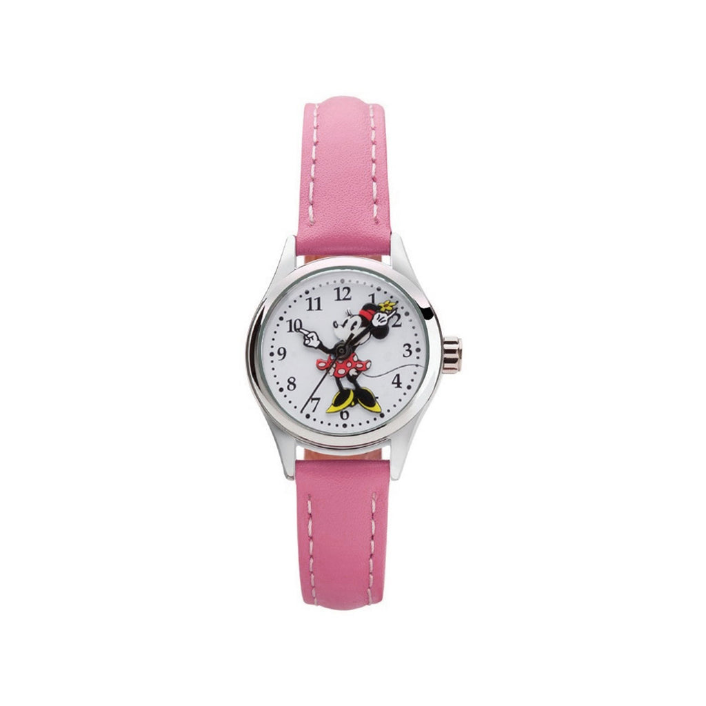 Disney Petite Minnie Mouse Pink Leather Watch TA56701