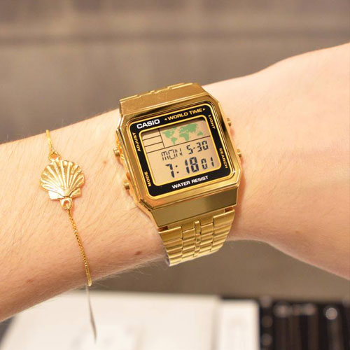 Casio Gold-Tone Digital Watch A500WGA-1DF
