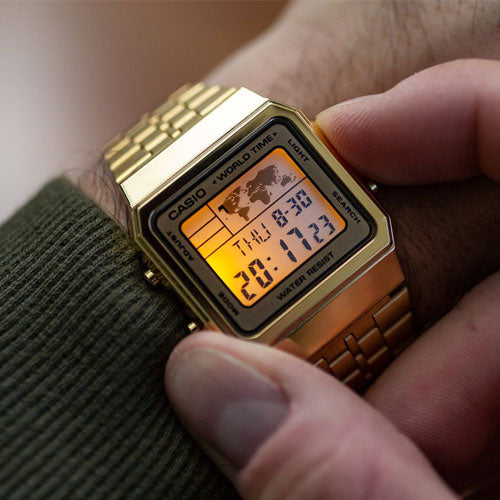 Casio Gold-Tone Digital Watch A500WGA-1DF