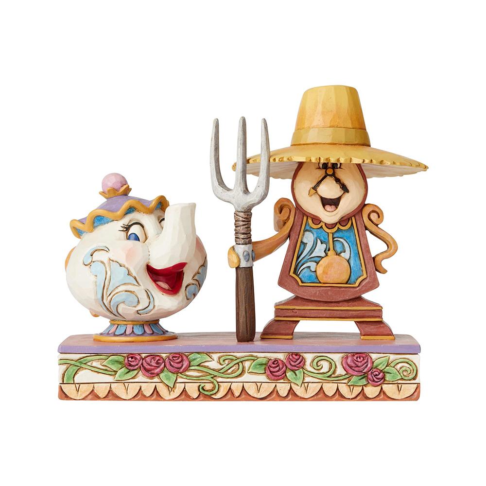 Disney Traditions Beauty & The Beast Cogsworth & Mrs Potts 6