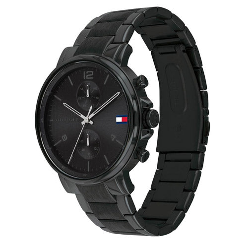 Tommy Hilfiger 'Daniel' Black Chronograph Watch 1710414