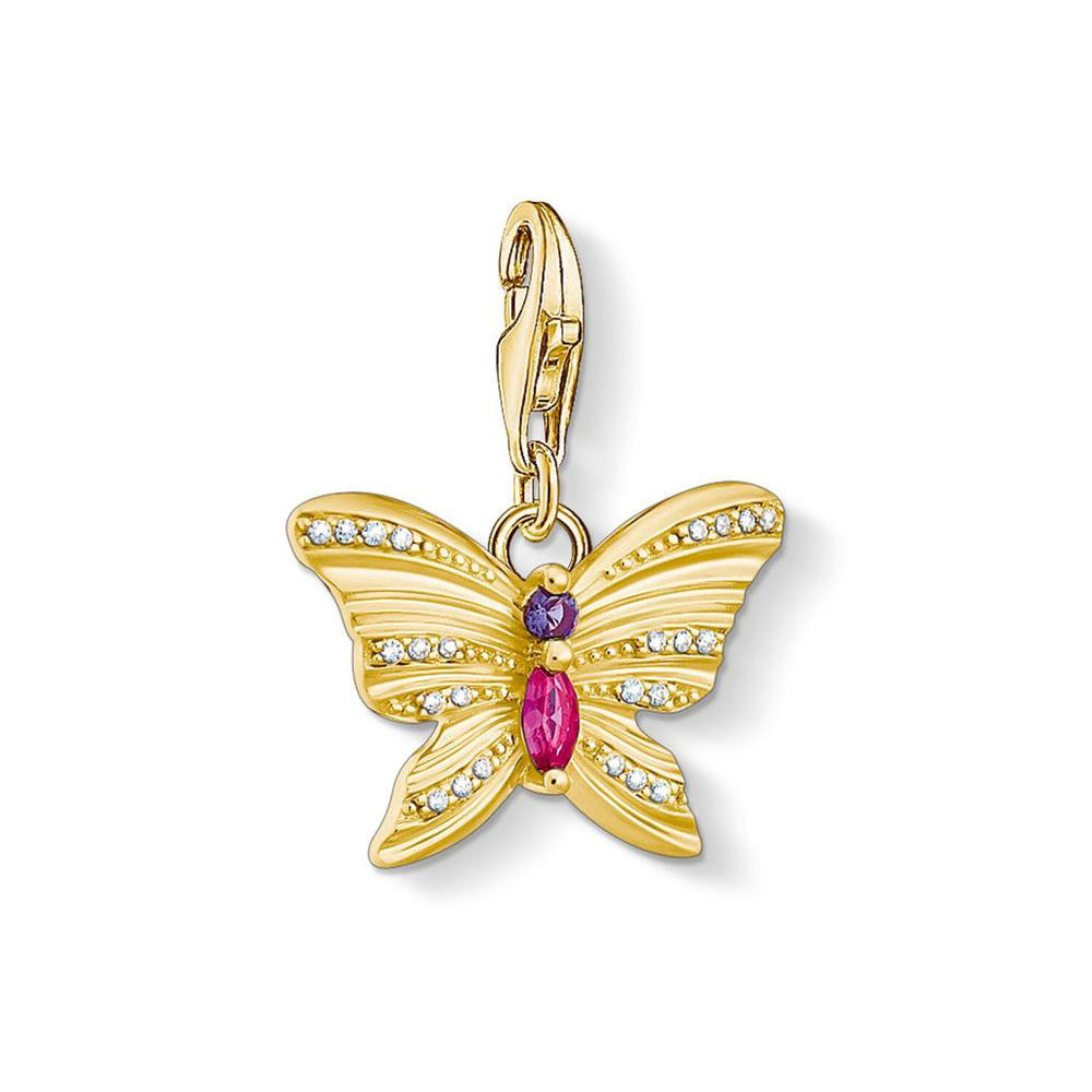 Thomas Sabo Gold Tone Sterling Silver Butterfly Charm CC1830