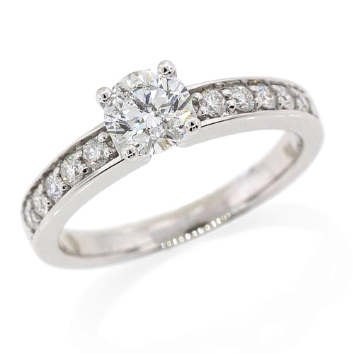 9ct White Gold Diamond Engagement Ring TDW 1CT