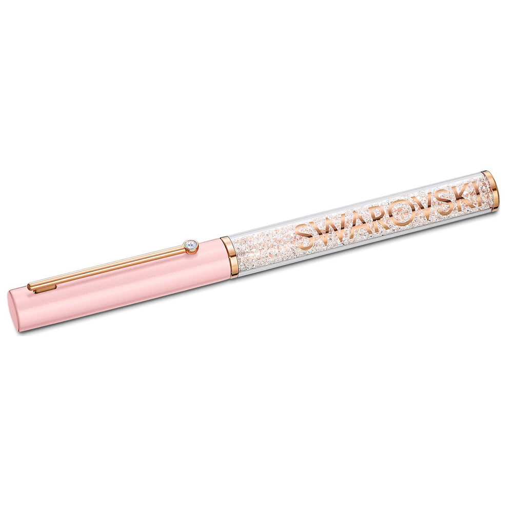 Swarovski Crystalline Gloss Pink Rose-Tone Ballpoint Pen 556