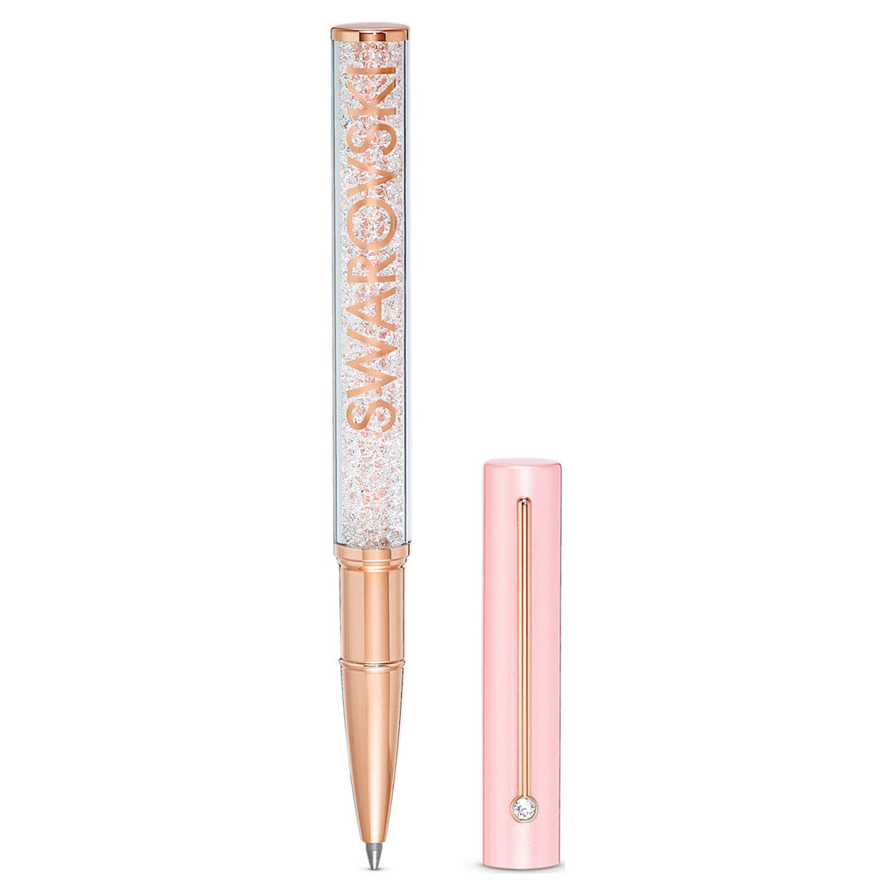 Swarovski Crystalline Gloss Pink Rose-Tone Ballpoint Pen 556