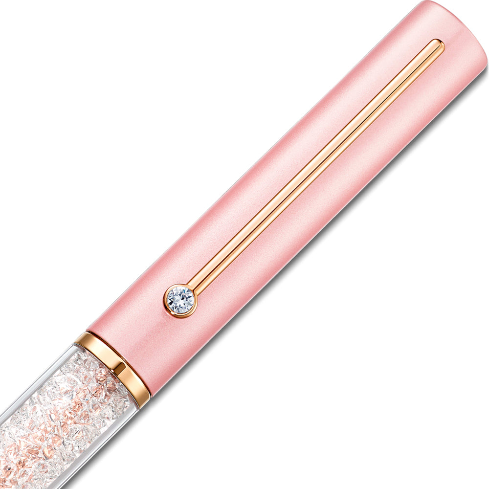 Swarovski Crystalline Gloss Pink Rose-Tone Ballpoint Pen 556