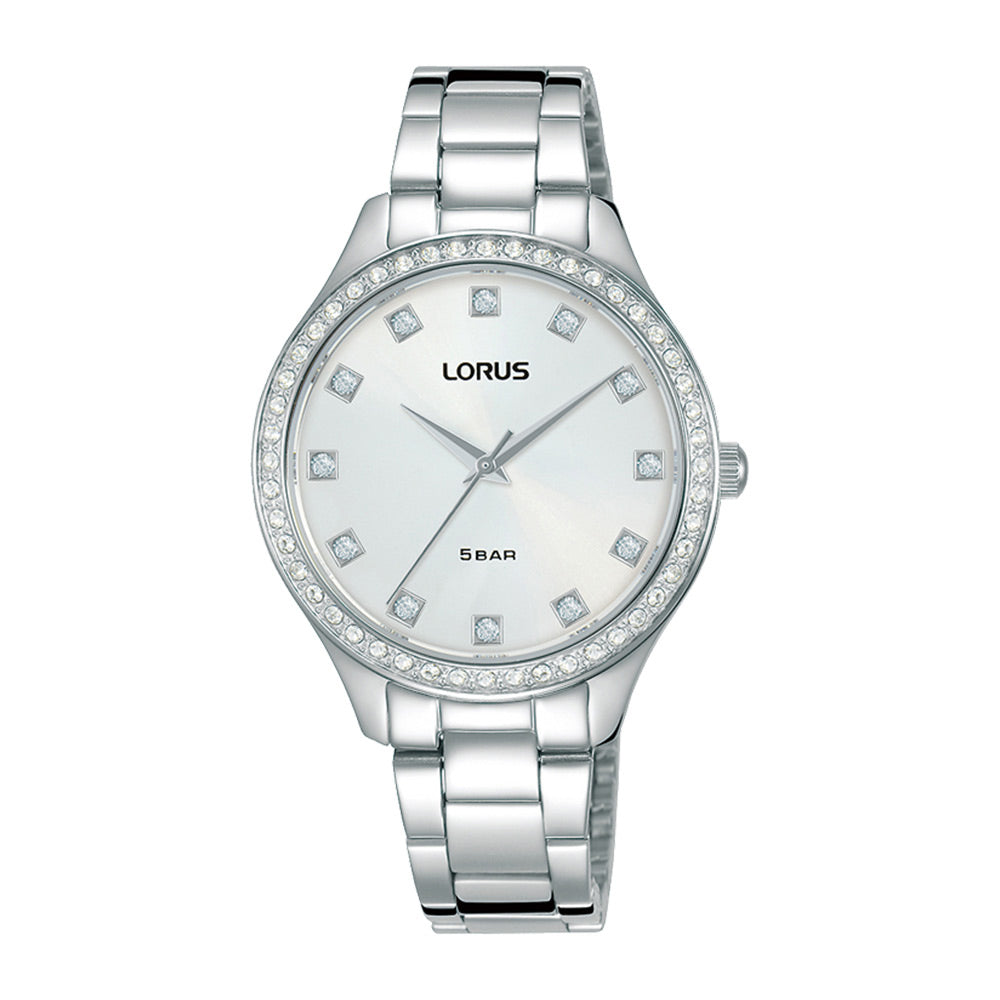 Lorus Stainless Steel Crystal Watch RG289RX-9