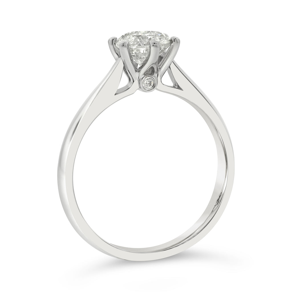 18ct White Gold 1.06ct Diamond Solitaire 6-Claw