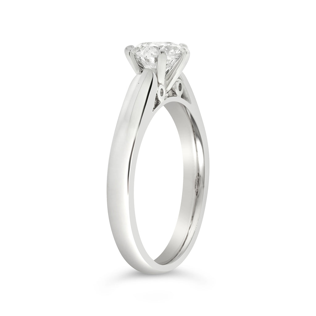 18ct White Gold 1.04ct 6-Claw Diamond Solitaire